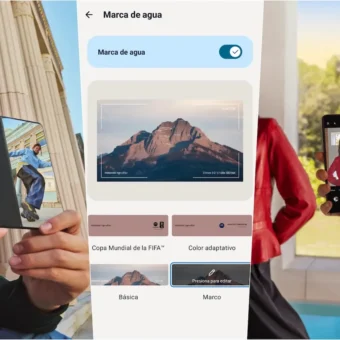 Las marcas de agua inteligentes de Motorola se adaptan a tus fotografías Marcas de agua inteligentes Motorola