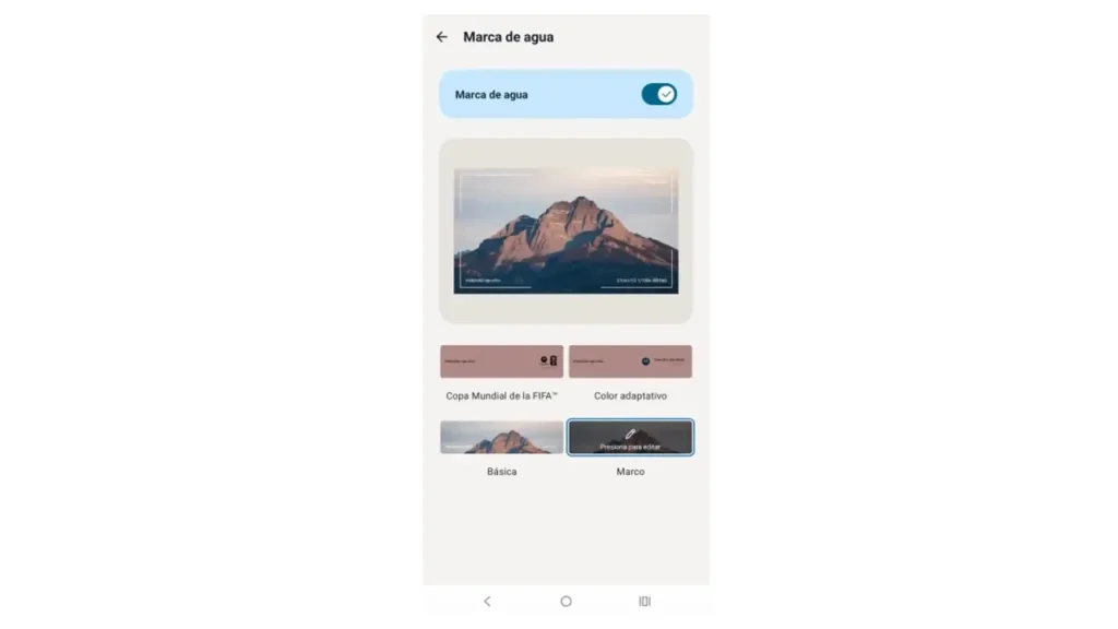 Motorola Marcas de agua inteligentes