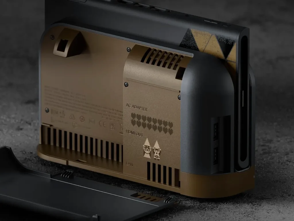 Nintendo Switch 2 de The Legend of Zelda trasera