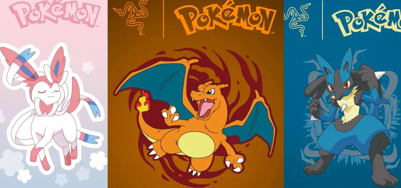 Audifonos razer Charizard, Lucario y Sylveon