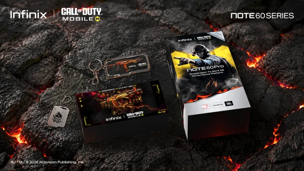 Infinix x Call Of Duty Mobile Crimson Dragon Rift NOTE 60 Pro 5G