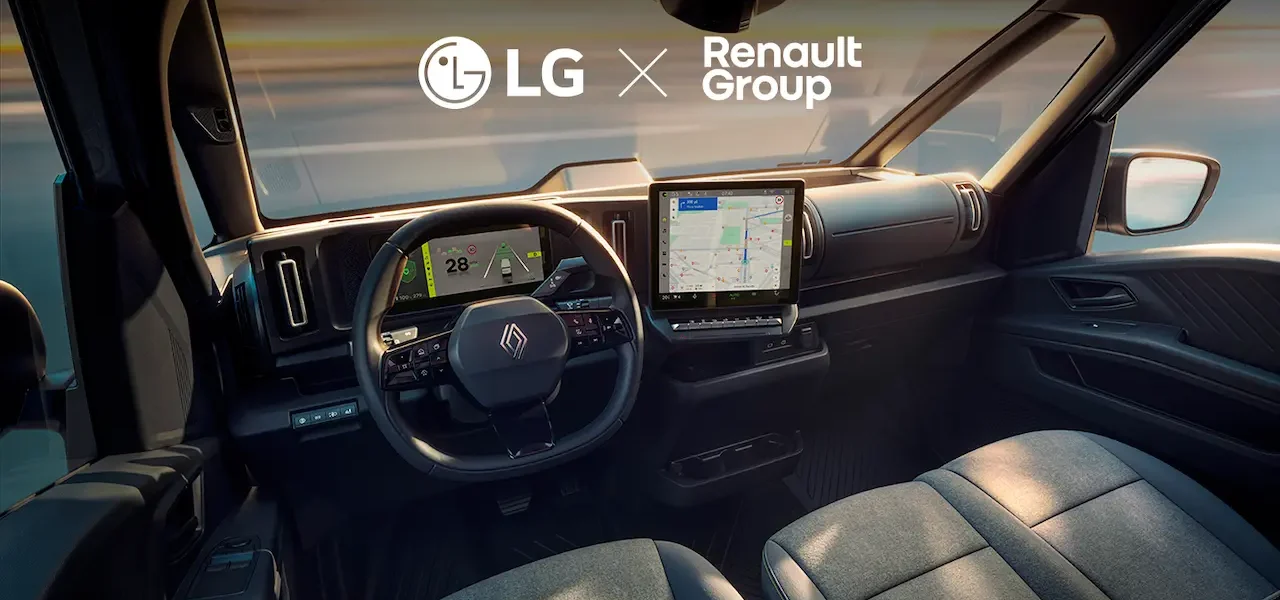 Tecnología de LG en el primer vehículo definido por software de Renault Group LG x Renault vehículo definido por software