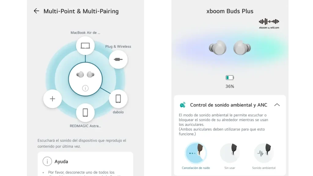 LG xboom Buds Plus aplicacion