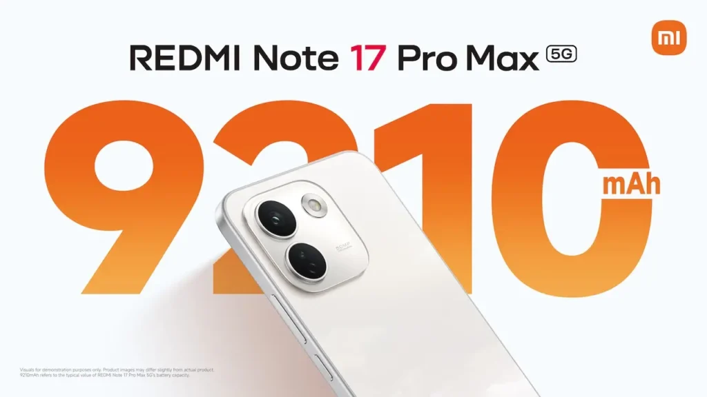REDMI Note 17 Pro Max 5G 9210mAh