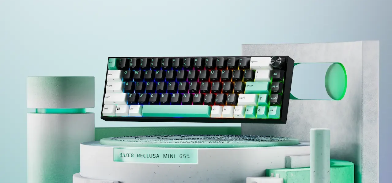 Razer presenta el teclado Reclusa Mini 65 con switches Hall Effect y 8000 Hz Reclusa Mini 65