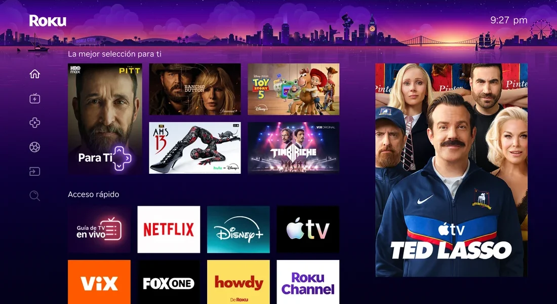 La nueva pantalla de inicio de Roku ya está disponible en México Roku nueva pantalla inicio