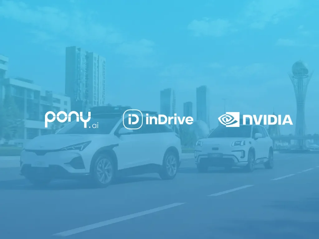 inDrive NVIDIA y Ponyai robotaxis